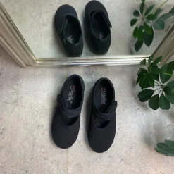OrtoMed sko Slip On Sko|Sko Med Ekstra Svangstøtte*Ballerina til den brede fod