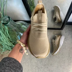 Rugged gear Knyster - Hallux Valgus|Sommersko Dame*Beige Step-on sko fra