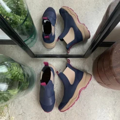 Woden Gummistøvler|Blå Støvler*Blå gummistøvle med svangstøtte