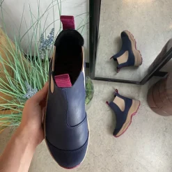 Woden Gummistøvler|Blå Støvler*Blå gummistøvle med svangstøtte