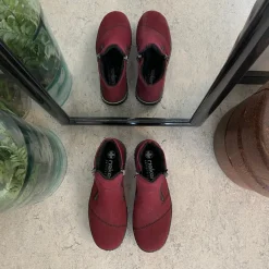 Rieker Kort Støvle Dame|Rød Støvle*Bordeux kort støvle fra med let for