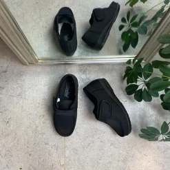 OrtoMed sko Benlængdeforskel|Knyster - Hallux Valgus*Bred sko med velcro og plads