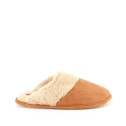 Sygeplejebutikken Hjemmesko|Sko På Tilbud*Brun hjemmesko med synlig pelskant