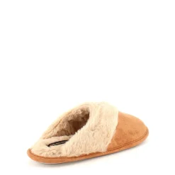 Sygeplejebutikken Hjemmesko|Sko På Tilbud*Brun hjemmesko med synlig pelskant