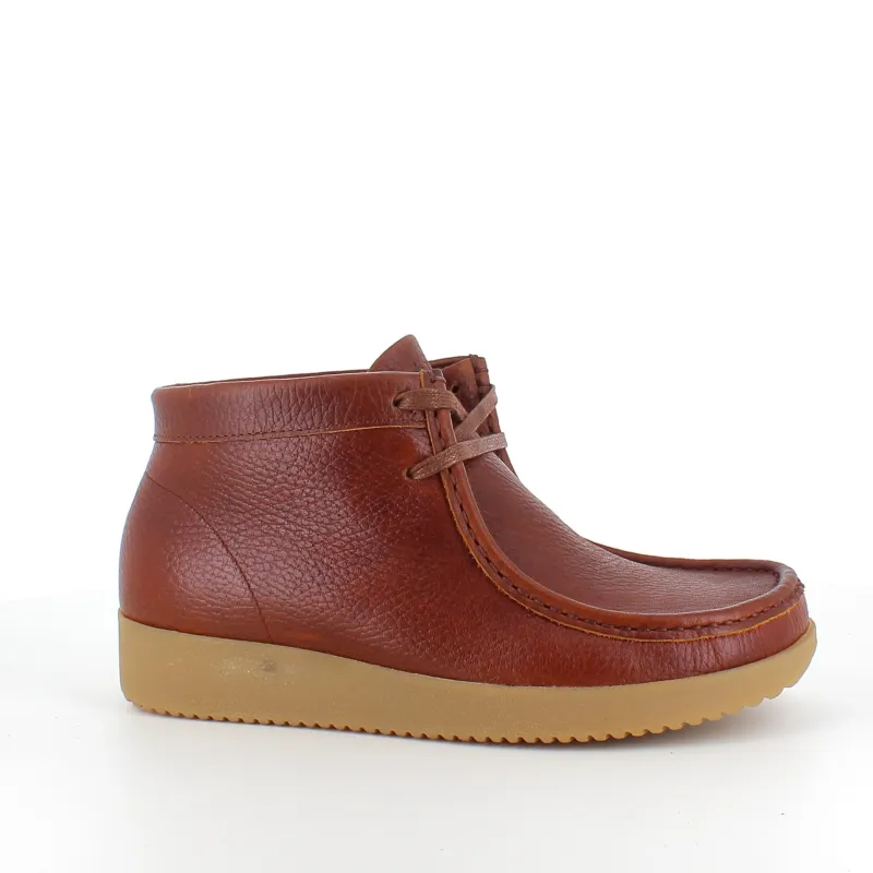Nature Footwear Stødabsorberende Sko*Brun Nature lædersko med snørelukning