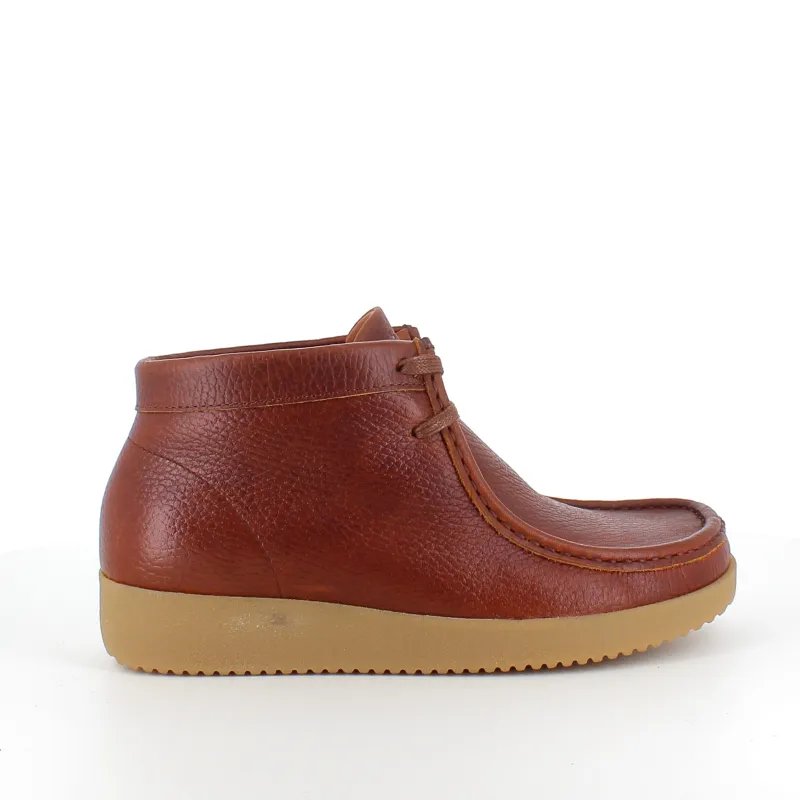 Nature Footwear Stødabsorberende Sko*Brun Nature lædersko med snørelukning