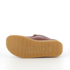 Nature Footwear Stødabsorberende Sko*Brun Nature lædersko med snørelukning