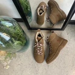 Rieker Kort Støvle Dame|Vinterstøvler Damer*Brun støvle med varmt foer.