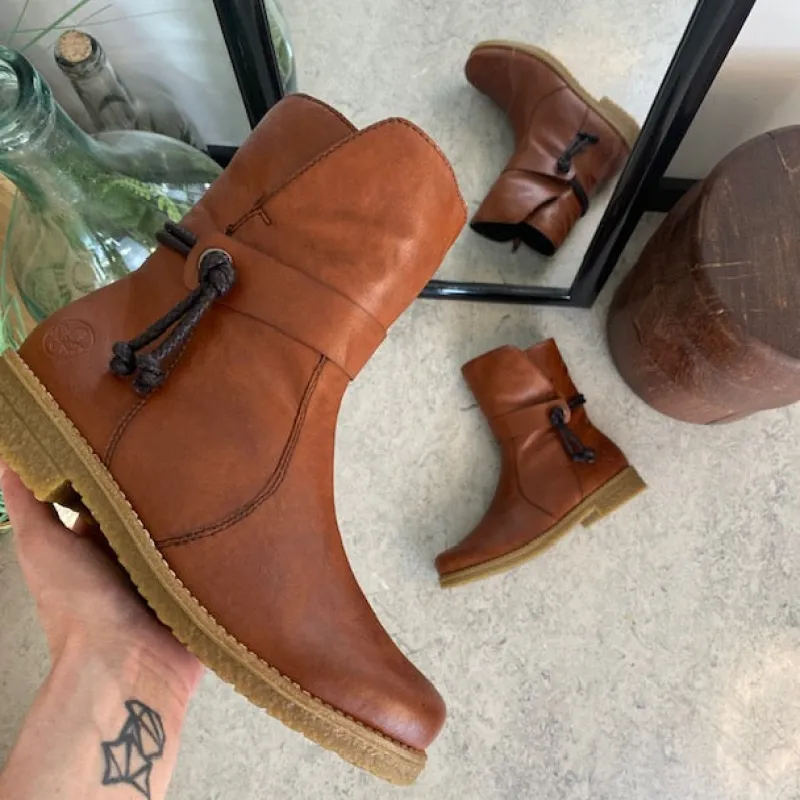 Rieker Vinterstøvler Damer|Overgangssko*Brun vinterstøvle med foer og lynlås