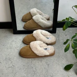 Sygeplejebutikken Hjemmesko|Sko På Tilbud*Brun Slip on hjemmesko med god bredde