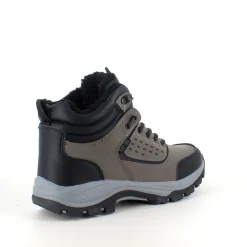 Sygeplejebutikken Herresko Og Sandaler|Herresko Og Sandaler*Brun vandafvisende herreankelstøvle med varmt for, robust TPR-sål og lynlås i siden