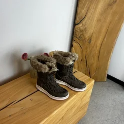 Whistler Billige Vinter Støvler|Vinterstøvler Damer*Brun vandtæt vinterstøvle fra med pels kant