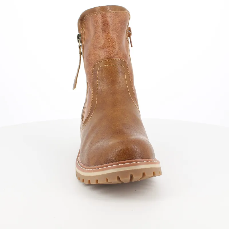 Sygeplejebutikken Sko På Tilbud*Brun vinterstøvle med foer og smarte detaljer