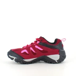 Sygeplejebutikken Stødabsorberende Sko*Damesko i bordeaux-pink med TPR-sål og snørebånd – åndbar og komfortabel