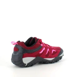 Sygeplejebutikken Stødabsorberende Sko*Damesko i bordeaux-pink med TPR-sål og snørebånd – åndbar og komfortabel