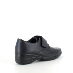 Sygeplejebutikken Sko Til Ældre|Sko Med Velcro*Damesko i sort PU med velcrolukning og varmt for