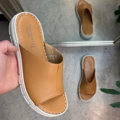 Relaxshoe Sandaler På Tilbud*Elegant brun slip on i skind fra
