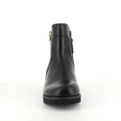 Green Comfort Kort Støvle Dame|Stødabsorberende Sko*Elegant læderstøvle i sort