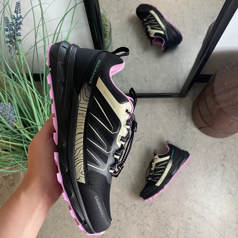 Endurance Vandresko Og Sandaler|Overgangssko*vandtæt sko i sort med stødabsorberende sål