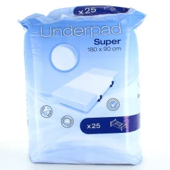 Sygeplejebutikken Inkontinens Hjælpemidler*Engangs absorberende underlag med ekstra sidebeskyttelse – 180 x 90 cm