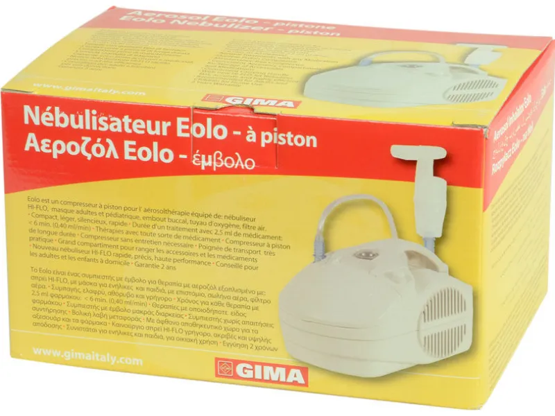 Gima Italy Iltmåler|Nebulisator (Medicinforstøver)*EOLO nebulisator/medicin forstøver