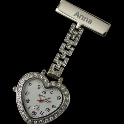 Sygeplejebutikken Gravering*Feminint sygeplejeur i hjerteform med gravering