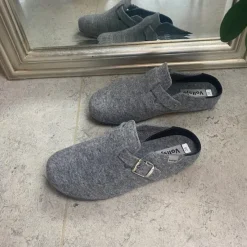 Sygeplejebutikken Sko På Tilbud*Filtsko slip on i lys grå
