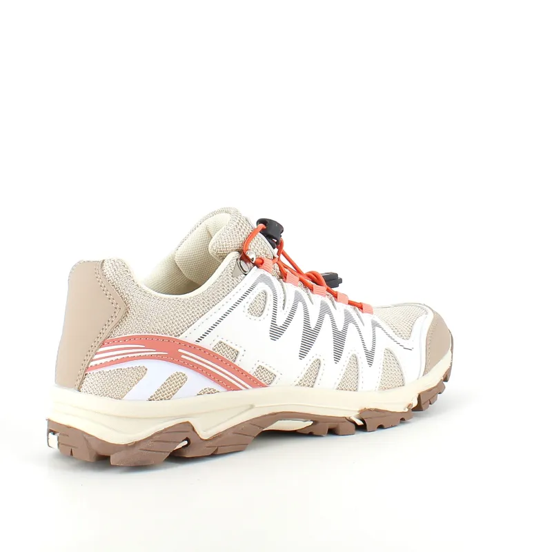 Sygeplejebutikken Sko På Tilbud*Fleksible beige sneakers med elastiksnørebånd.