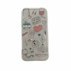 Sygeplejebutikken Telefon Covers*Gennemsigtig silikone cover til iPhone med fint print