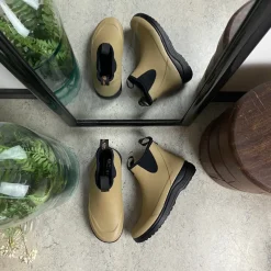 Green Comfort Gummistøvler|Gelsål*gummistøvle i beige med svangstøtte