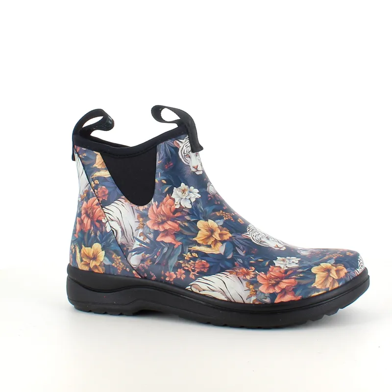 Green Comfort Gummistøvler|Sko Med Ekstra Svangstøtte*gummistøvle i tigerprint med svangstøtte