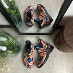 Green Comfort Gummistøvler|Sko Med Ekstra Svangstøtte*gummistøvle i blomsterprint med svangstøtte