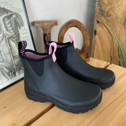 Green Comfort Gummistøvler|Kort Støvle Dame*gummistøvle med Støt Brysterne detaljer
