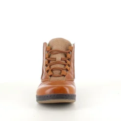 Green Comfort Kort Støvle Dame|Vinterstøvler Damer*kort læderstøvle i brun med uldfoer