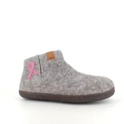 Green Comfort Hjemmesko|Sko Til Brede Fødder Og Høj Vrist*uld hjemmesko med rågummi bund og Støt Brysterne logo