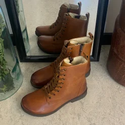 Green Comfort Vinterstøvler Damer|Kolde Fødder*vinterstøvle med uldfor i congnac