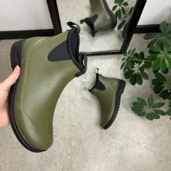 Green Comfort Overgangssko|Sko Til Brede Fødder Og Høj Vrist*Grøn luksus gummistøvle med svangstøtte fra