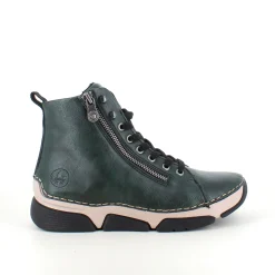 Rieker Kort Støvle Dame|Grønne Støvler*Grøn støvle med god stødabsorbering