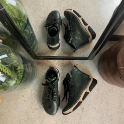 Rieker Kort Støvle Dame|Grønne Støvler*Grøn støvle med god stødabsorbering