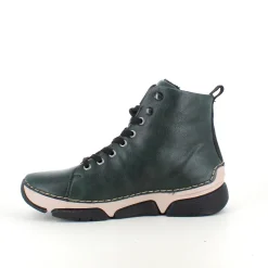 Rieker Kort Støvle Dame|Grønne Støvler*Grøn støvle med god stødabsorbering