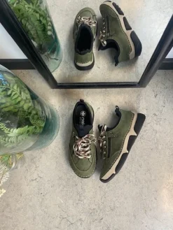 Rieker Knyster - Hallux Valgus|Hælsporer*Grøn sneakers fra med god stødabsorbering