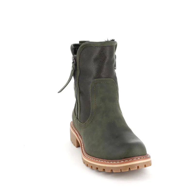 Sygeplejebutikken Sko På Tilbud*Grøn vinterstøvle med foer og smarte detaljer