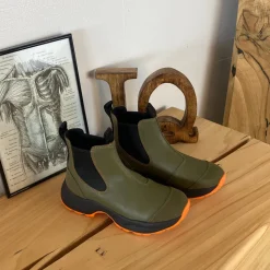 Woden Gummistøvler|Grønne Støvler*Grøn gummistøvle med svangstøtte