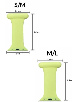 Sygeplejebutikken Silikonesygeplejeure|Gaver Til Sundhedspersonalet*Gul sygepleje silikone rem til Apple Watch