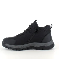 Sygeplejebutikken Herresko Og Sandaler|Herresko Og Sandaler*Herre ankelstøvle i sort PU med varmt for, snørebånd og KAT-TEX – robust gummisål