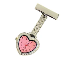 Sygeplejebutikken Gravering*Hjerteur med krystaller og gravering