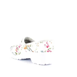 Sygeplejebutikken Træsko Dame Modeller|Hvide Træsko*Hvid blomstret træsko med kap