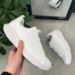 MBT Sko Til Ældre|Hvide Sneakers Dame*Hvid Ren Lace up sko fra