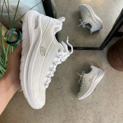 Skechers Leddegigt|Hælsporer*Hvid med glat skind overflade