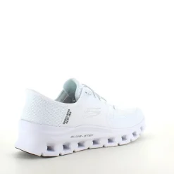 Skechers Knyster - Hallux Valgus|Leddegigt*Hvid Slip-Ins sko med masser af støddæmpning